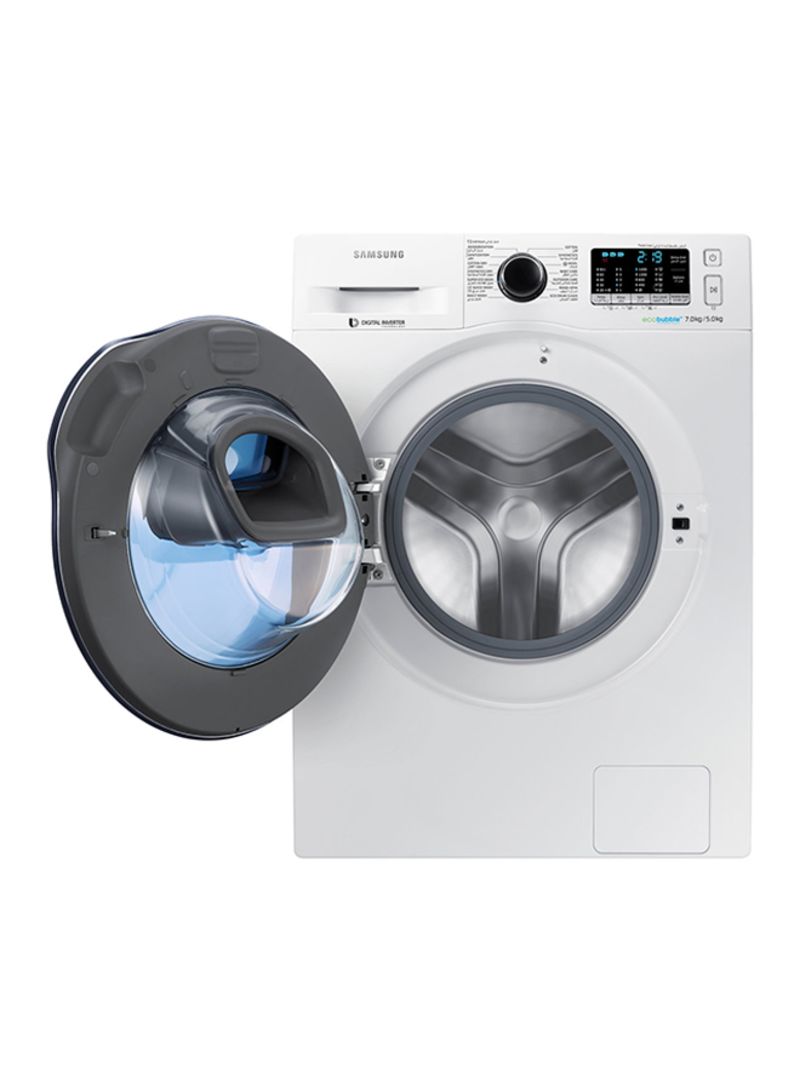 Front Loading Washing Machine 7 Kg WD70K5410OW White/Crystal Blue